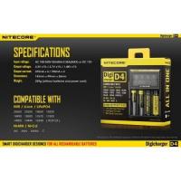 Nitecore D4 Şarj Cihazı