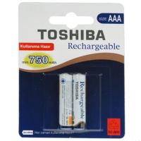 Toshiba 750MAh AAA İnce Şarjlı Pil 2li