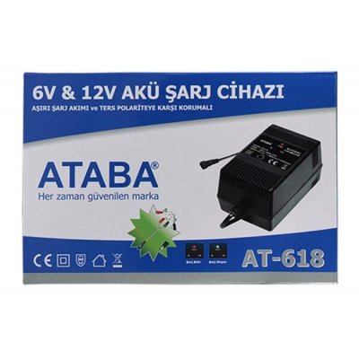 Ataba AT-618 6V 12V 1800 mAh Akü Şarj Cihazı