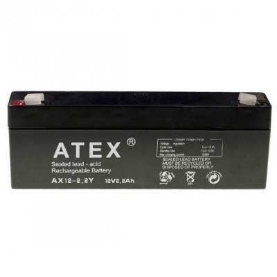 ATEX 12V 2.2Ah Bakımsız Kuru Akü Yatay