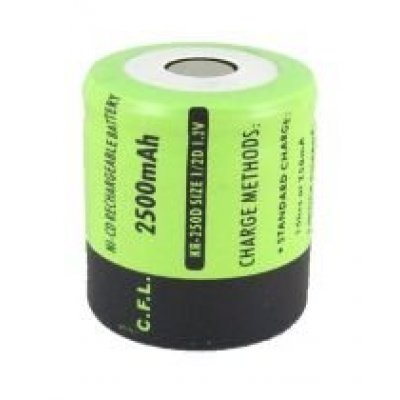 CFL KR-250D 1/2D 1.2V 2500 mAh Ni-Cd Pil