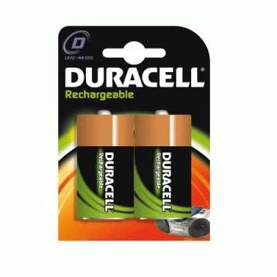 Duracell 2200 mAh D Size Şarjlı Pil 2li
