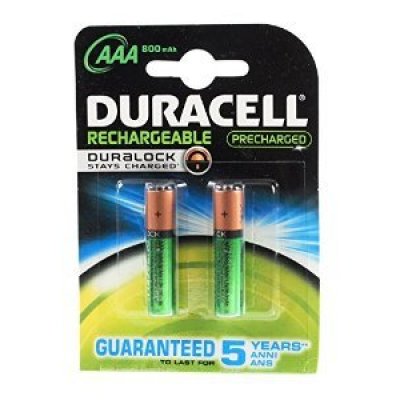 Duracell 850MAh AAA İnce Şarjlı Pil 2li