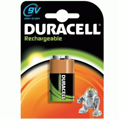 Duracell 9V 170 mAh Şarjlı Pil