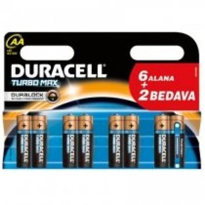 Duracell Turbo AA Kalem Pil 8Li