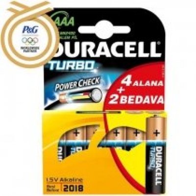 Duracell Turbo AAA Kumanda Pili 6lı