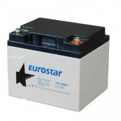 Eurostar 12V 40Ah Bakımsız Kuru Akü