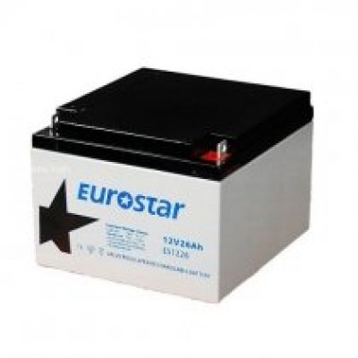 Eurostar 12V 26Ah Bakımsız Kuru Akü