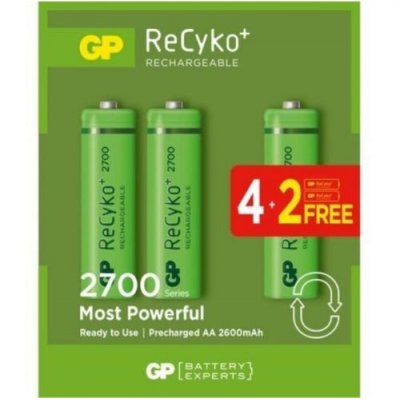 GP 2700 AA Şarjlı Pil 6lı