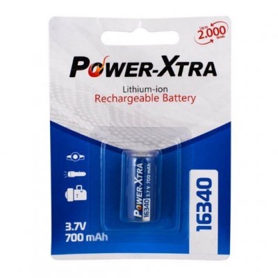 Power-Xtra 16340 RCR123A 3.7V 700Mah Lityum Şarjlı Pil