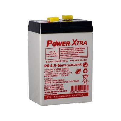 Power-Xtra 6V 4.5Ah Bakımsız Akü