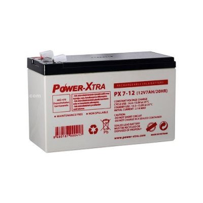 Power-Xtra 12V 7Ah F1 Pin Bakımsız Kuru Akü