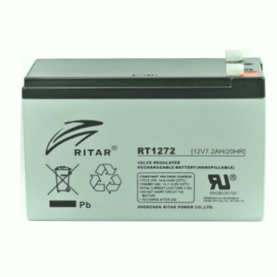 Ritar 12V 7.2Ah Bakımsız Kuru Akü