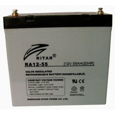 Ritar 12V 55Ah Bakımsız Kuru Akü