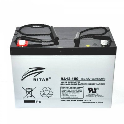 Ritar 12V 100Ah Bakımsız Akü