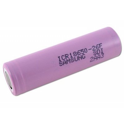 Samsung ICR-18650 3.7V 2600mAh Şarjlı Lityum Pil