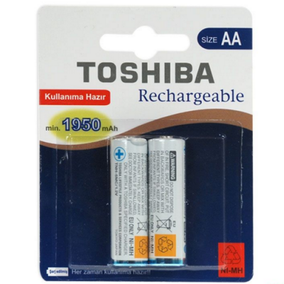 Toshiba 1950mAh AA Şarjlı Kalem Pil 2li