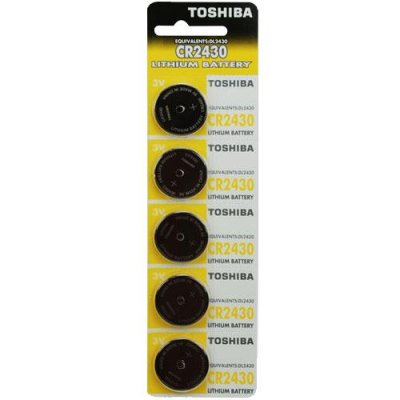 Toshiba CR2430 3V Lityum Buton Pil 5li