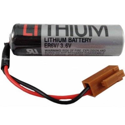 Toshiba ER6V 3.6V Konnektörlü PLC CNC Lityum Pil