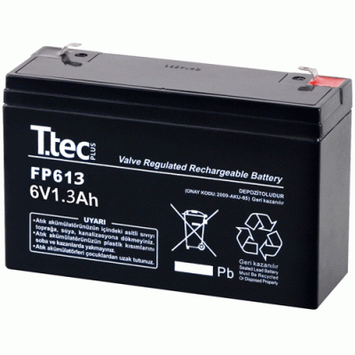 Ttec 6V 1.3Ah Bakımsız Kuru Akü