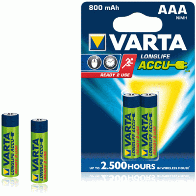 Varta Ready 2 Use AAA 800mAh Şarjlı Pil 2li