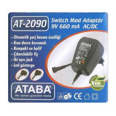 Ataba At-2090 9V 660Mah Adaptör