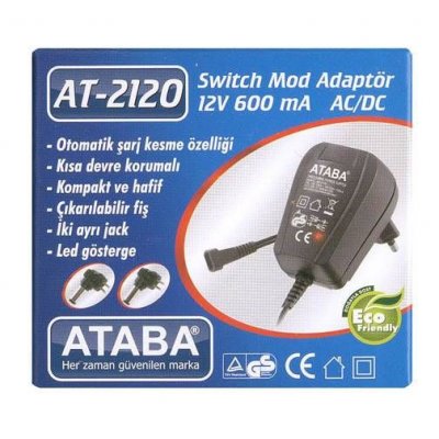 Ataba At-2120 12V 600 Mah Adaptör