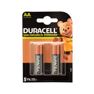 Duracell 2500 mAh AA Şarjlı Pil 2li